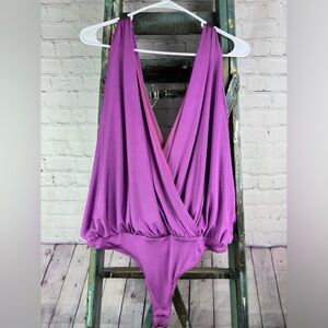 Free People body suit purple x-large